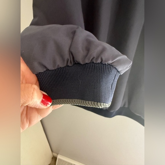 Outdoor World Jacket Mens SZ M Black Windbreaker Golf Lightweight V Neck Casual - Picture 3 of 9